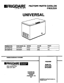 COVER Diagram and Parts List for MFC09M3FW0  Frigidaire Freezer