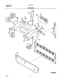 BACKGUARD Diagram and Parts List for FEFL77ABB  Frigidaire Range
