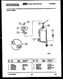 COMPRESSOR PARTS Diagram and Parts List for AL149N2C1  Frigidaire Air Conditioner