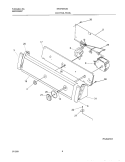 CONTROL PANEL Diagram and Parts List for SWX703AQ0  Westinghouse Washer