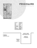 COVER Diagram and Parts List for FPUS2698LF1  Frigidaire Refrigerator