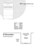 COVER Diagram and Parts List for FGFB86DCB  Frigidaire Range