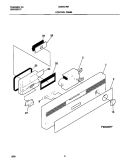 CONTROL PANEL Diagram and Parts List for GDB421RHR1  Gibson Dishwasher
