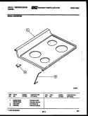 COOKTOP PARTS Diagram and Parts List for GW30SPEW1  Frigidaire Range