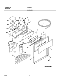 DISPENSER Diagram and Parts List for FRS26H7CW0  Frigidaire Refrigerator