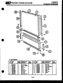 DOOR PARTS Diagram and Parts List for DW-3350DL2  Frigidaire Dishwasher