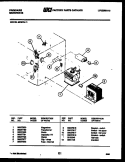 POWER CONTROL Diagram and Parts List for MC870L1  Frigidaire Microwave