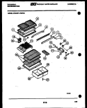 SHELVES AND SUPPORTS Diagram and Parts List for GTL175HH0  Frigidaire Refrigerator