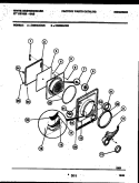 DOOR PARTS Diagram and Parts List for DG500AXW6  Frigidaire Dryer