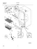 CABINET Diagram and Parts List for UL1793CA2  Electrolux Freezer