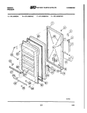 DOOR Diagram and Parts List for UFL1950CW2  Frigidaire Freezer