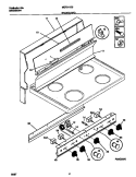 BACKGUARD Diagram and Parts List for MEF311SBWG  Frigidaire Range