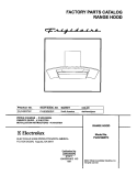COVER Diagram and Parts List for PLHV36W7KC  Frigidaire Range Hood
