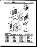 CABINET PARTS Diagram and Parts List for AH128K2A1  Frigidaire Air Conditioner