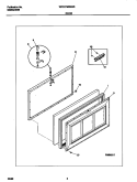 DOOR Diagram and Parts List for WFC07M3HW0  Frigidaire Freezer
