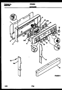 BACKGUARD Diagram and Parts List for FEF335BAWA  Frigidaire Range