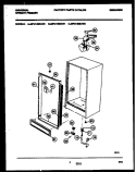 CABINET PARTS Diagram and Parts List for MFU14M2AW0  Tappan Freezer
