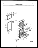 DOOR PARTS Diagram and Parts List for TGK210KN0W  Kelvinator Refrigerator