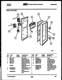 CONTROL PANEL Diagram and Parts List for 73-3757-00-09  Tappan Range