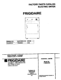 COVER Diagram and Parts List for FDEB55RGS1  Frigidaire Dryer