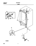 CABINET Diagram and Parts List for MFU09M2GW0  Frigidaire Freezer