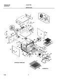 UPPER OVEN Diagram and Parts List for GLEB27T8CBA  Frigidaire Wall Oven