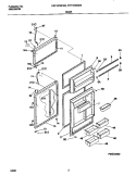 DOORS Diagram and Parts List for FRT18TNCW5  Frigidaire Refrigerator