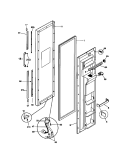 FREEZER DOOR Diagram and Parts List for FRS22WPCW0  Frigidaire Refrigerator