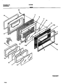 DOOR Diagram and Parts List for CEC4S8DXC  Gibson Range