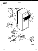 SYSTEM AND AUTOMATIC DEFROST PARTS Diagram and Parts List for MRT15CHCW0  Frigidaire Refrigerator