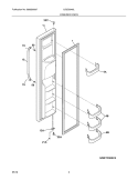 FREEZER DOOR Diagram and Parts List for LGUS2642LE0  Frigidaire Refrigerator