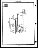 CABINET PARTS Diagram and Parts List for FV10M2WSFA  Frigidaire Freezer