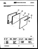 DOOR PARTS Diagram and Parts List for 21KGMAWAN4-23  Tappan Range