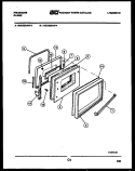 DOOR PARTS Diagram and Parts List for RGC32BAH3  Frigidaire Range