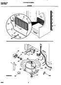 SYSTEM Diagram and Parts List for FFU17F9HW0  Frigidaire Freezer
