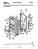 DOOR Diagram and Parts List for FFU20F6AW5  Frigidaire Freezer