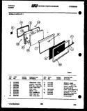 DOOR PARTS Diagram and Parts List for 31-2979-00-01  Tappan Range