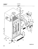 CABINET Diagram and Parts List for PLHT219TCB2  Frigidaire Refrigerator