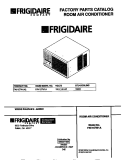 COVER Diagram and Parts List for FAV157W1A2  Frigidaire Air Conditioner
