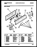 BACKGUARD Diagram and Parts List for KF330JDW5  Frigidaire Range