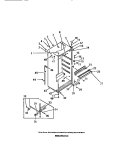 CABINET Diagram and Parts List for FPE21TCH0  Frigidaire Refrigerator