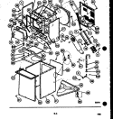 CABINET PARTS AND HEATER Diagram and Parts List for SM115LXD1  Frigidaire Washer