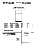 COVER Diagram and Parts List for MRT18DNED1  Frigidaire Refrigerator
