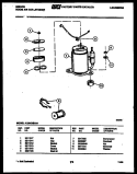 COMPRESSOR PARTS Diagram and Parts List for AL08C4EVA1  Gibson Air Conditioner