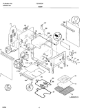 BODY Diagram and Parts List for FEFB67BHDA  Frigidaire Range