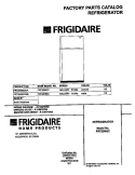 COVER Diagram and Parts List for FRT20NGCWA  Frigidaire Refrigerator