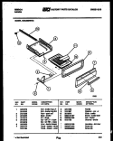 BROILER DRAWER PARTS Diagram and Parts List for CGC3M2WXC  Gibson Range