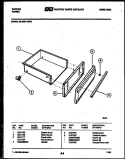 DRAWER PARTS Diagram and Parts List for 30-3991-00-02  Tappan Range