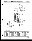 COMPRESSOR PARTS Diagram and Parts List for AW09NT2E2  Frigidaire Air Conditioner