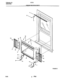 WINDOW MOUNTING PARTS Diagram and Parts List for HA15A  Frigidaire Air Conditioner